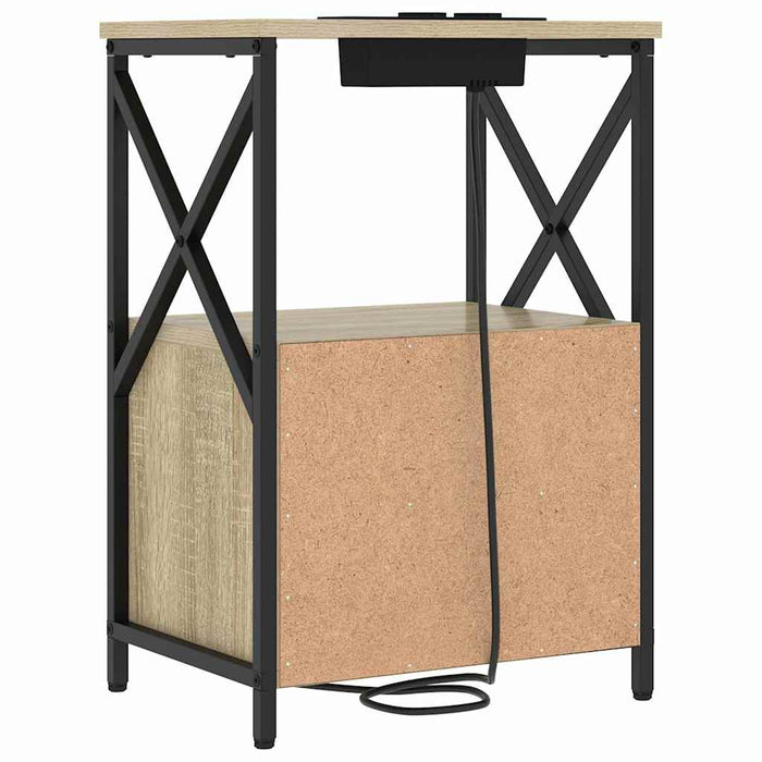 Dulap de noapte cu sertar 2 pcs Stejar Sonoma 40 x 31 x 60 cm - WALTI WALTI