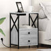 Dulap de noapte Gri Sonoma 40 x 31 x 60 cm Lemn compozit - WALTI WALTI