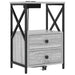 Dulap de noapte Gri Sonoma 40 x 31 x 60 cm Lemn compozit - WALTI WALTI
