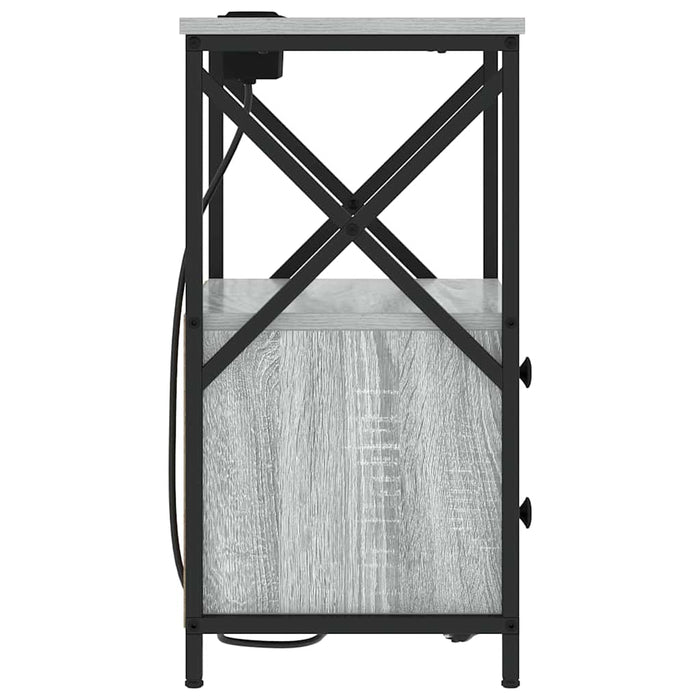 Dulap de noapte Gri Sonoma 40 x 31 x 60 cm Lemn compozit - WALTI WALTI
