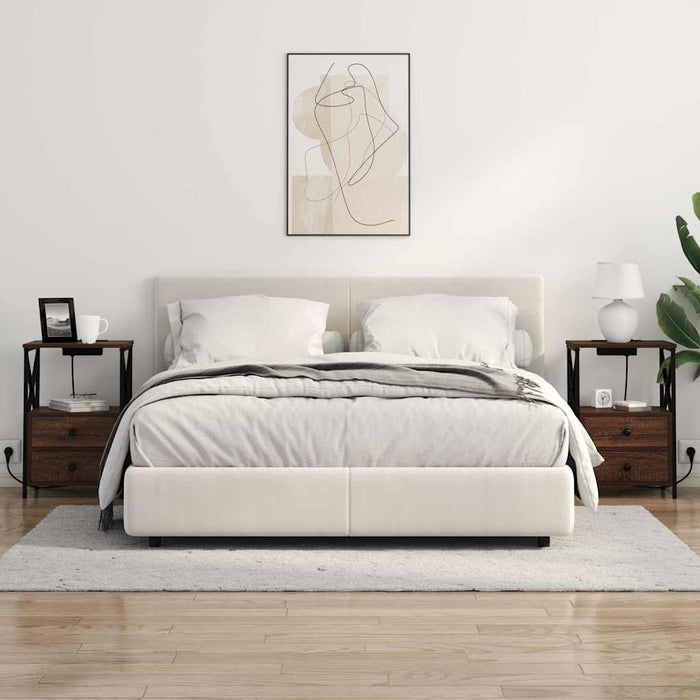 Dulap de noapte Stejar închis 40 x 31 x 60 cm Lemn compozit - WALTI WALTI