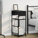 Dulap de noapte Stejar Negru 40 x 27 x 76 cm Lemn compozit - WALTI WALTI