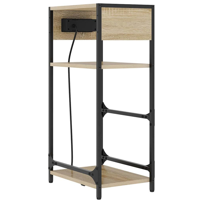 Dulap de noapte Stejar Sonoma 40 x 27 x 76 cm Lemn compozit - WALTI WALTI