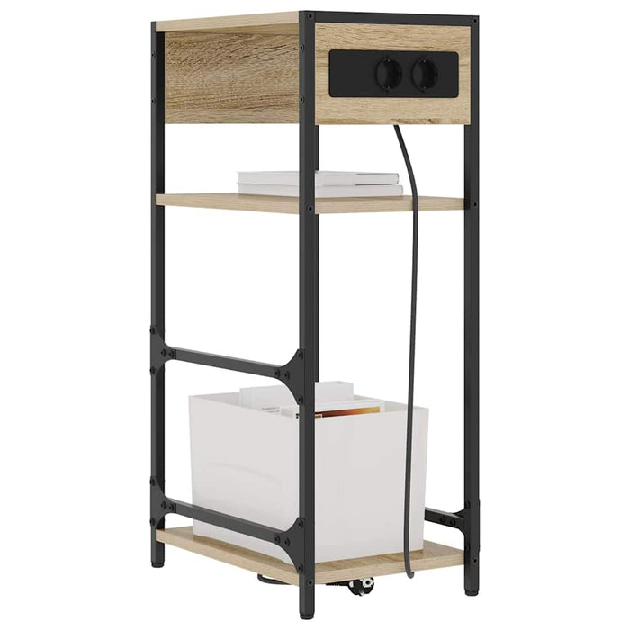 Dulap de noapte Stejar Sonoma 40 x 27 x 76 cm Lemn compozit - WALTI WALTI