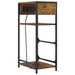 Dulap de noapte Stejar fumuriu 40 x 27 x 76 cm Lemn compozit - WALTI WALTI