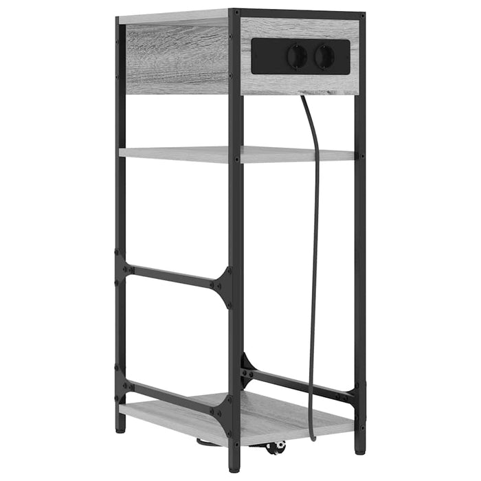 Dulap de noapte Gri Sonoma 40 x 27 x 76 cm Lemn compozit - WALTI WALTI