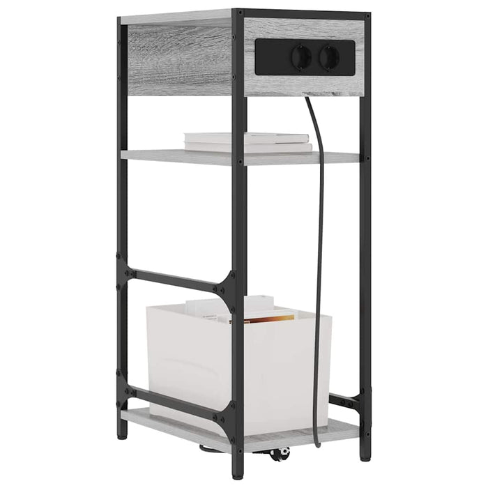 Dulap de noapte Gri Sonoma 40 x 27 x 76 cm Lemn compozit - WALTI WALTI