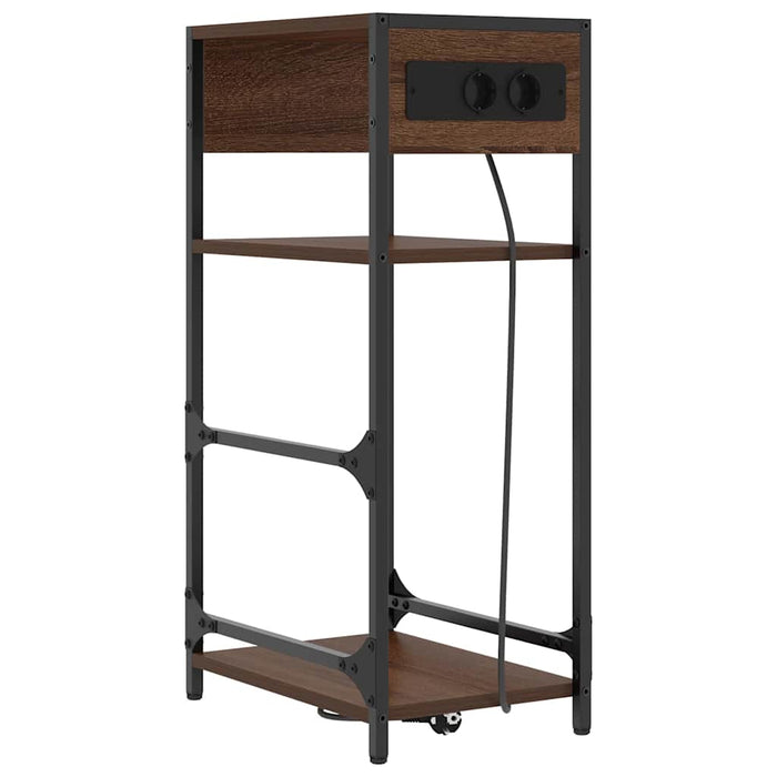 Dulap de noapte Stejar închis 40 x 27 x 76 cm Lemn compozit - WALTI WALTI