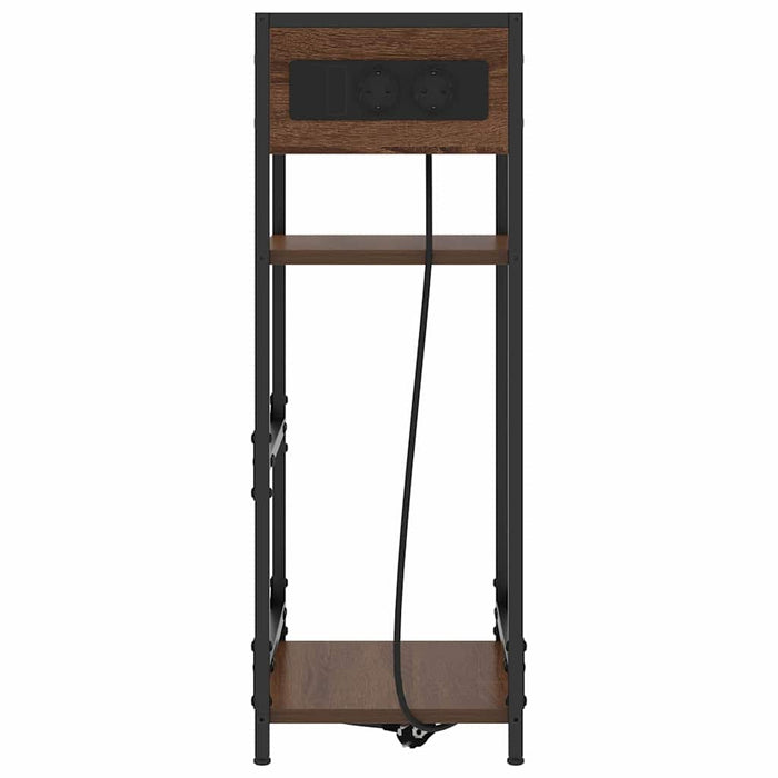 Dulap de noapte Stejar închis 40 x 27 x 76 cm Lemn compozit - WALTI WALTI