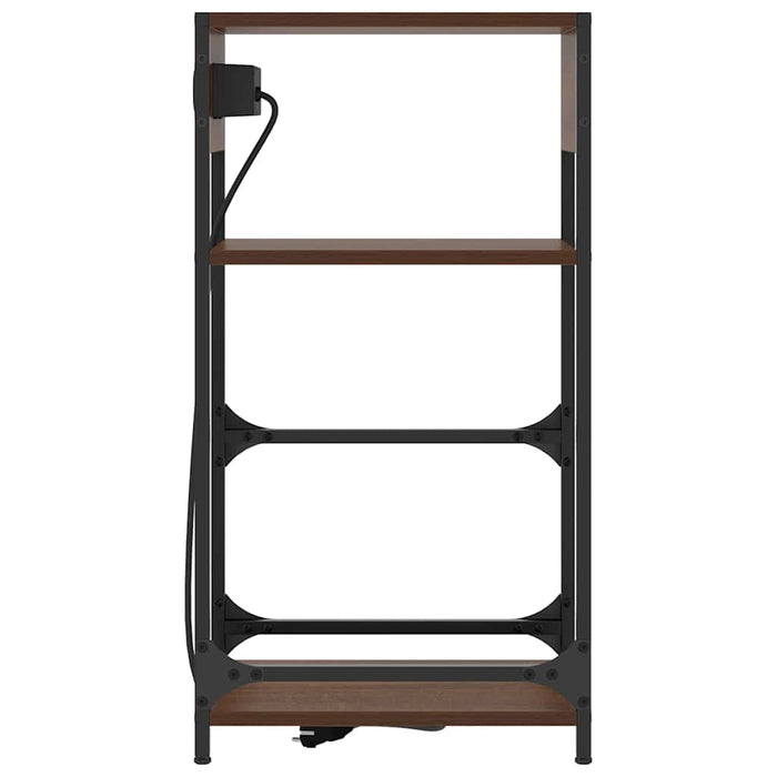 Dulap de noapte Stejar închis 40 x 27 x 76 cm Lemn compozit - WALTI WALTI