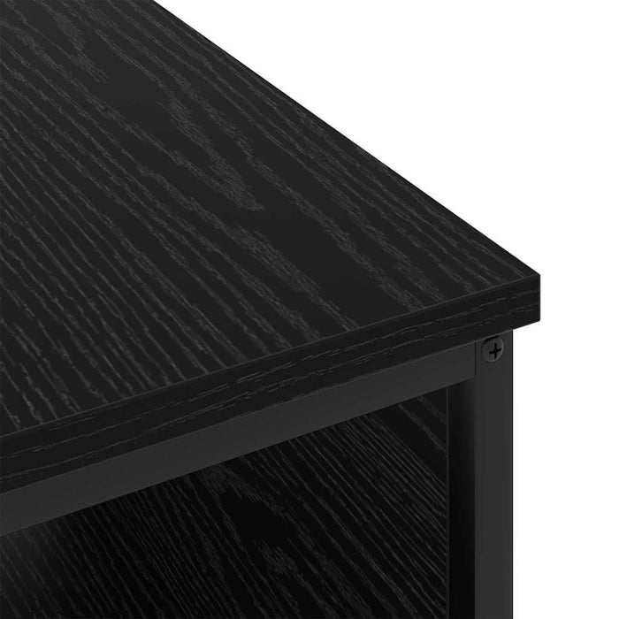 Dulap de noapte Stejar Negru 41 x 28 x 76 cm Lemn compozit - WALTI WALTI