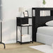 Dulap de noapte Stejar Negru 41 x 28 x 76 cm Lemn compozit - WALTI WALTI