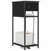 Dulap de noapte Stejar Negru 41 x 28 x 76 cm Lemn compozit - WALTI WALTI