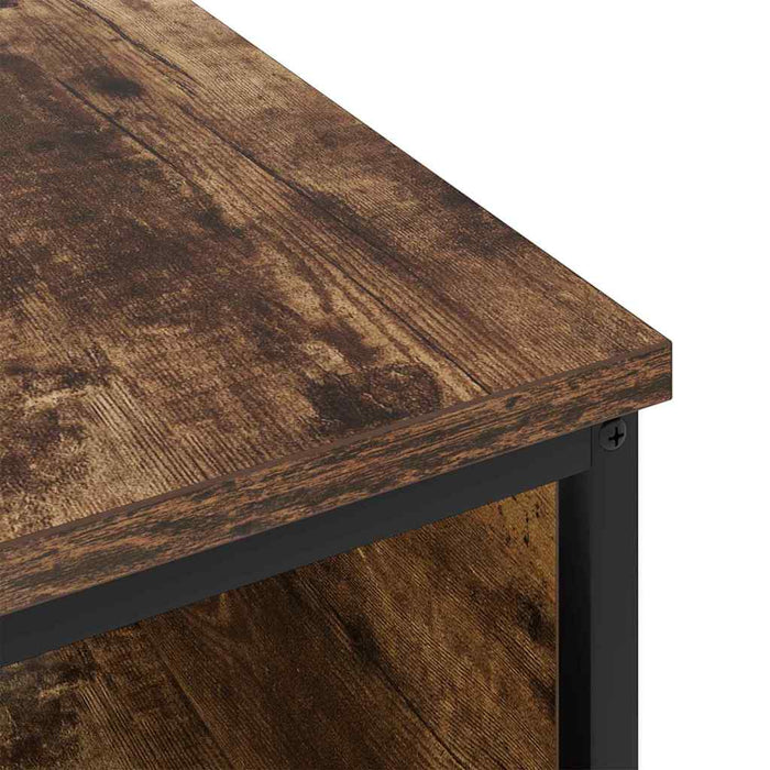 Dulap de noapte Stejar fumuriu 41 x 28 x 76 cm Lemn compozit - WALTI WALTI