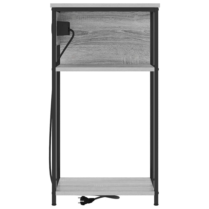 Dulap de noapte Gri Sonoma 41 x 28 x 76 cm Lemn compozit - WALTI WALTI