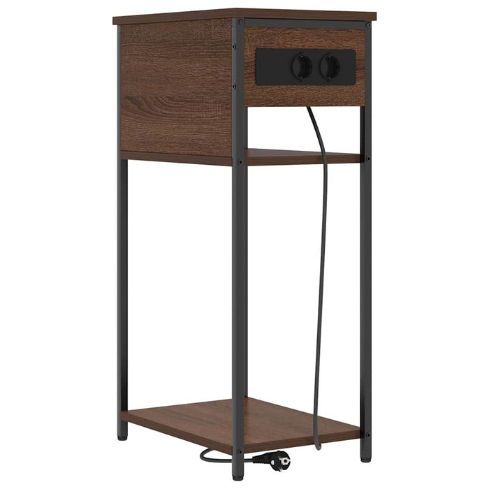 Dulap de noapte Stejar închis 41 x 28 x 76 cm Lemn compozit - WALTI WALTI