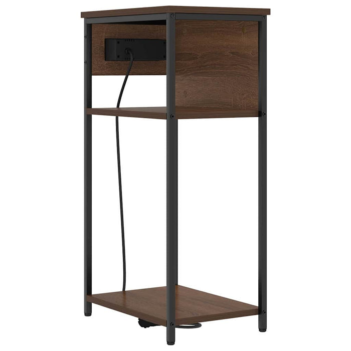 Dulap de noapte Stejar închis 41 x 28 x 76 cm Lemn compozit - WALTI WALTI