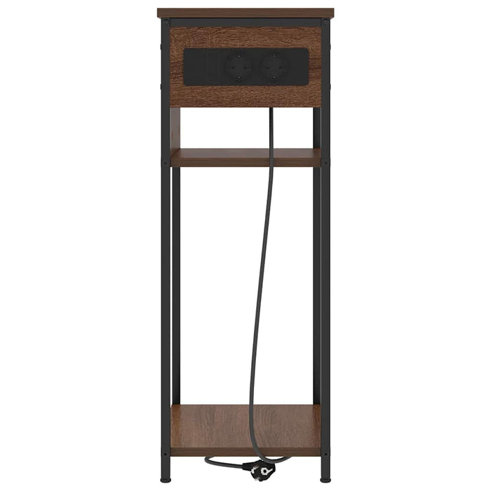 Dulap de noapte Stejar închis 41 x 28 x 76 cm Lemn compozit - WALTI WALTI