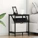 Dulap de noapte Stejar Negru 38 x 30 x 48 cm Lemn compozit - WALTI WALTI