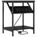 Dulap de noapte Stejar Negru 38 x 30 x 48 cm Lemn compozit - WALTI WALTI