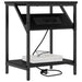 Dulap de noapte Stejar Negru 38 x 30 x 48 cm Lemn compozit - WALTI WALTI