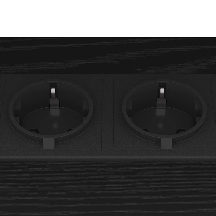 Dulap de noapte 2 pcs Stejar Negru 38 x 30 x 48 cm - WALTI WALTI