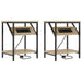 Dulap de noapte 2 pcs Stejar Sonoma 38 x 30 x 48 cm - WALTI WALTI