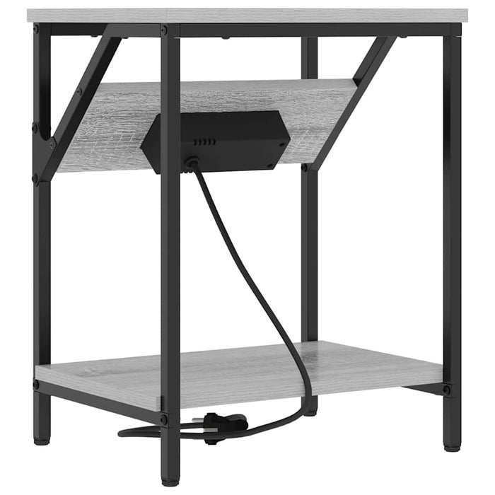 Dulap de noapte Gri Sonoma 38 x 30 x 48 cm Lemn compozit - WALTI WALTI