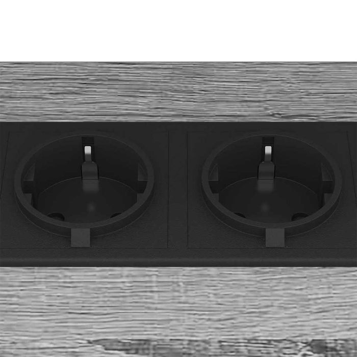 Dulap de noapte 2 pcs Gri Sonoma 38 x 30 x 48 cm Lemn compozit - WALTI WALTI