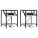 Dulap de noapte 2 pcs Gri Sonoma 38 x 30 x 48 cm Lemn compozit - WALTI WALTI