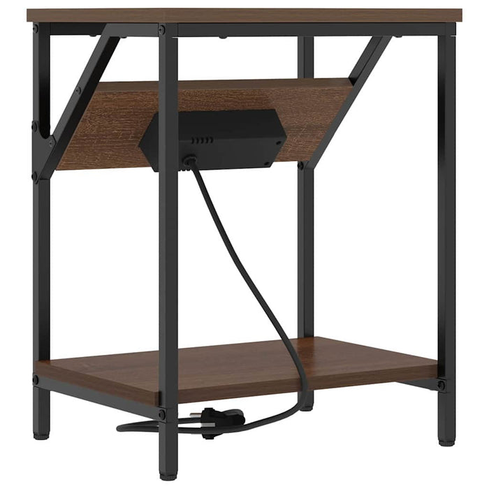 Dulap de noapte 2 pcs Stejar închis 38 x 30 x 48 cm - WALTI WALTI