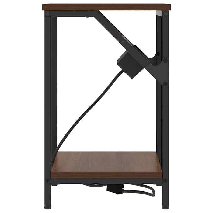 Dulap de noapte 2 pcs Stejar închis 38 x 30 x 48 cm - WALTI WALTI
