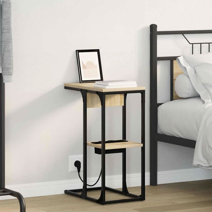 Dulap de noapte Stejar Sonoma 41,5 x 26 x 60,5 cm Lemn compozit - WALTI WALTI