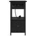 Dulap de noapte Stejar Negru 60 x 30 x 61 cm Lemn compozit - WALTI WALTI