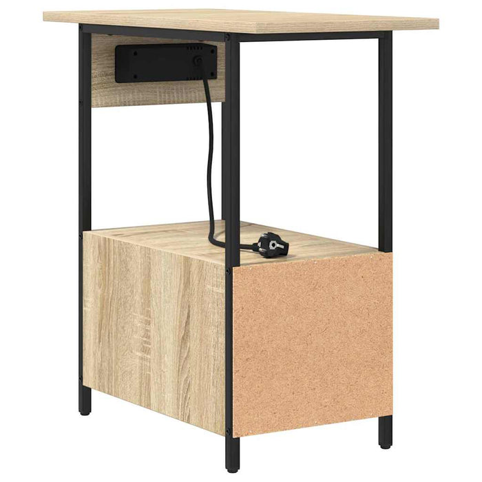 Dulap de noapte Stejar Sonoma 60 x 30 x 61 cm Lemn compozit - WALTI WALTI
