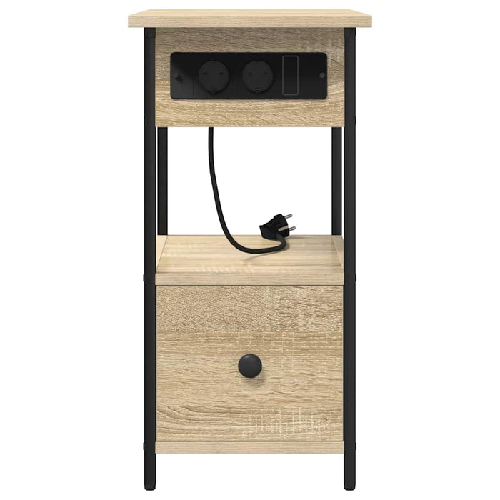 Dulap de noapte Stejar Sonoma 60 x 30 x 61 cm Lemn compozit - WALTI WALTI