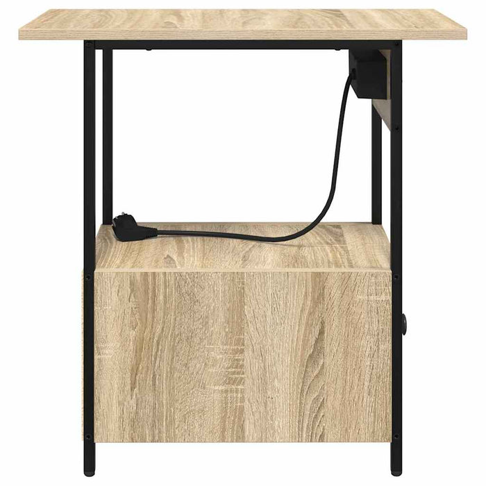Dulap de noapte Stejar Sonoma 60 x 30 x 61 cm Lemn compozit - WALTI WALTI