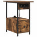 Dulap de noapte Stejar fumuriu 60 x 30 x 61 cm Lemn compozit - WALTI WALTI