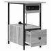 Dulap de noapte Gri Sonoma 60 x 30 x 61 cm Lemn compozit - WALTI WALTI