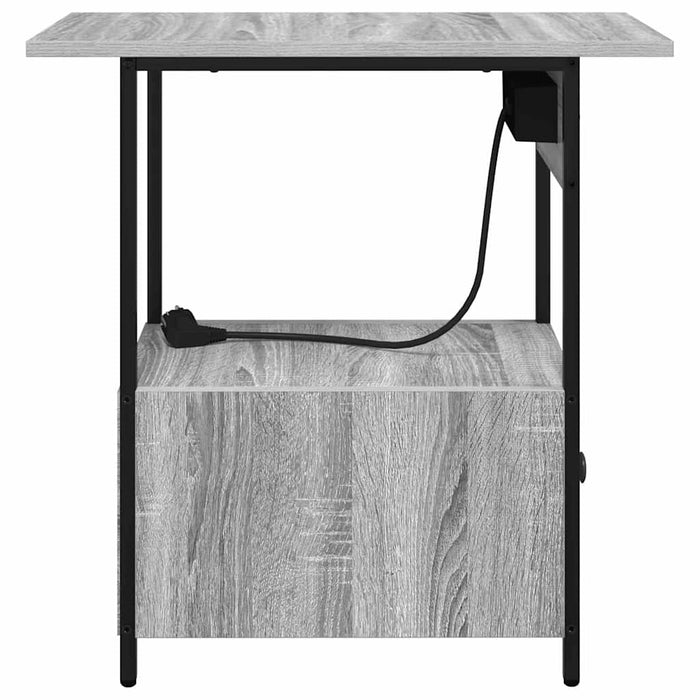 Dulap de noapte Gri Sonoma 60 x 30 x 61 cm Lemn compozit - WALTI WALTI
