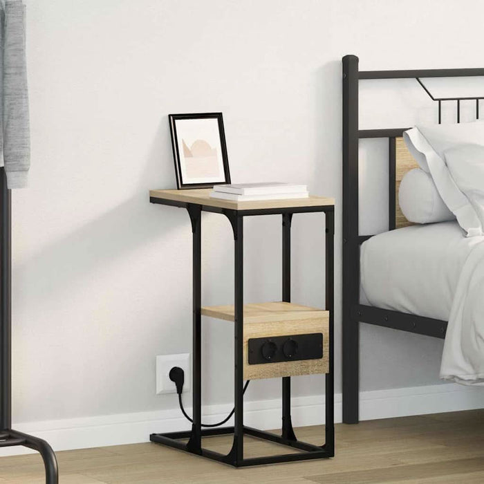 Dulap de noapte Stejar sonoma 41.5 x 26 x 60.5 cm Lemn compozit - WALTI WALTI