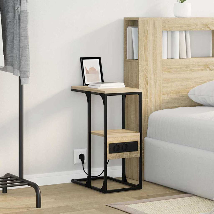 Dulap de noapte Stejar sonoma 41.5 x 26 x 60.5 cm Lemn compozit - WALTI WALTI