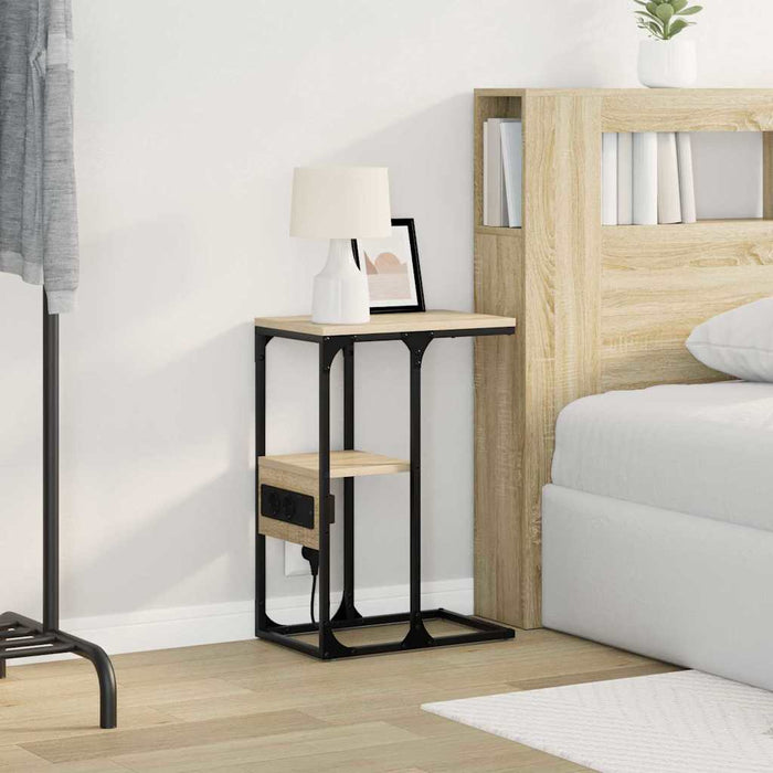 Dulap de noapte Stejar sonoma 41.5 x 26 x 60.5 cm Lemn compozit - WALTI WALTI