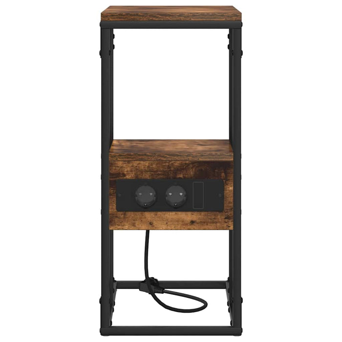 Dulap de noapte Stejar afumat 41.5 x 26 x 60.5 cm Lemn compozit - WALTI WALTI