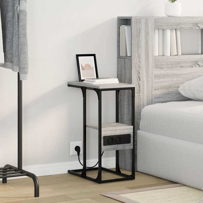 Dulap de noapte sonoma gri 41.5 x 26 x 60.5 cm Lemn compozit - WALTI WALTI