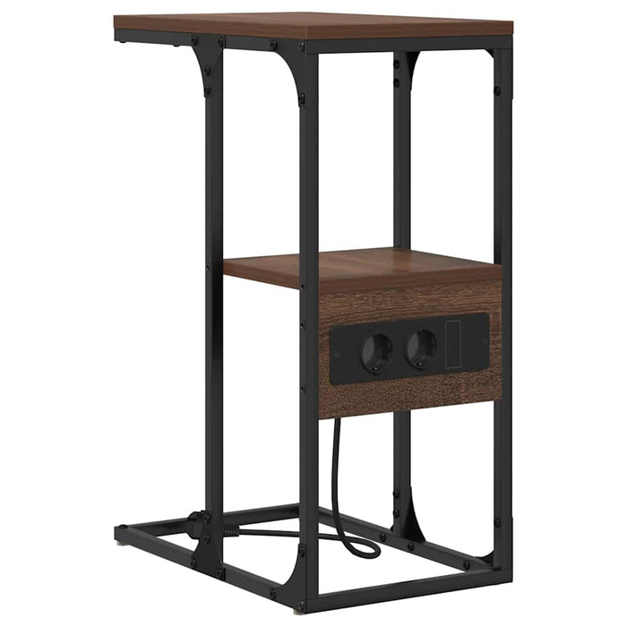 Dulap de noapte Stejar brun 41.5 x 26 x 60.5 cm Lemn compozit - WALTI WALTI