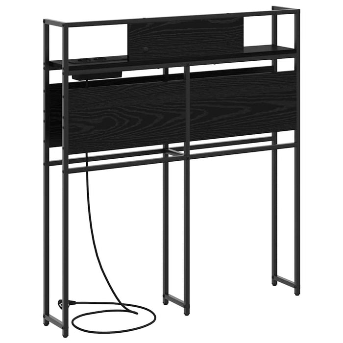 Tăblie de depozitare cu raft Stejar negru 75 cm Lemn compozit - WALTI WALTI