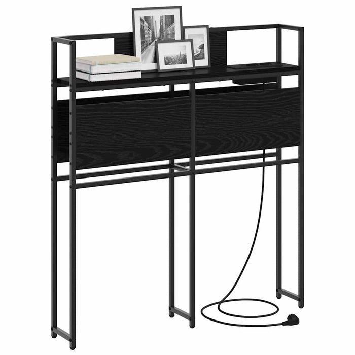 Tăblie de depozitare cu raft Stejar negru 75 cm Lemn compozit - WALTI WALTI