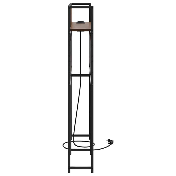 Tăblie de depozitare cu raft Stejar brun 75 cm Lemn compozit - WALTI WALTI