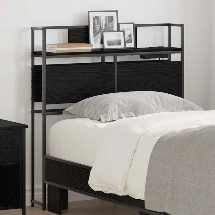 Tăblie de depozitare cu raft Stejar negru 80 cm Lemn compozit - WALTI WALTI